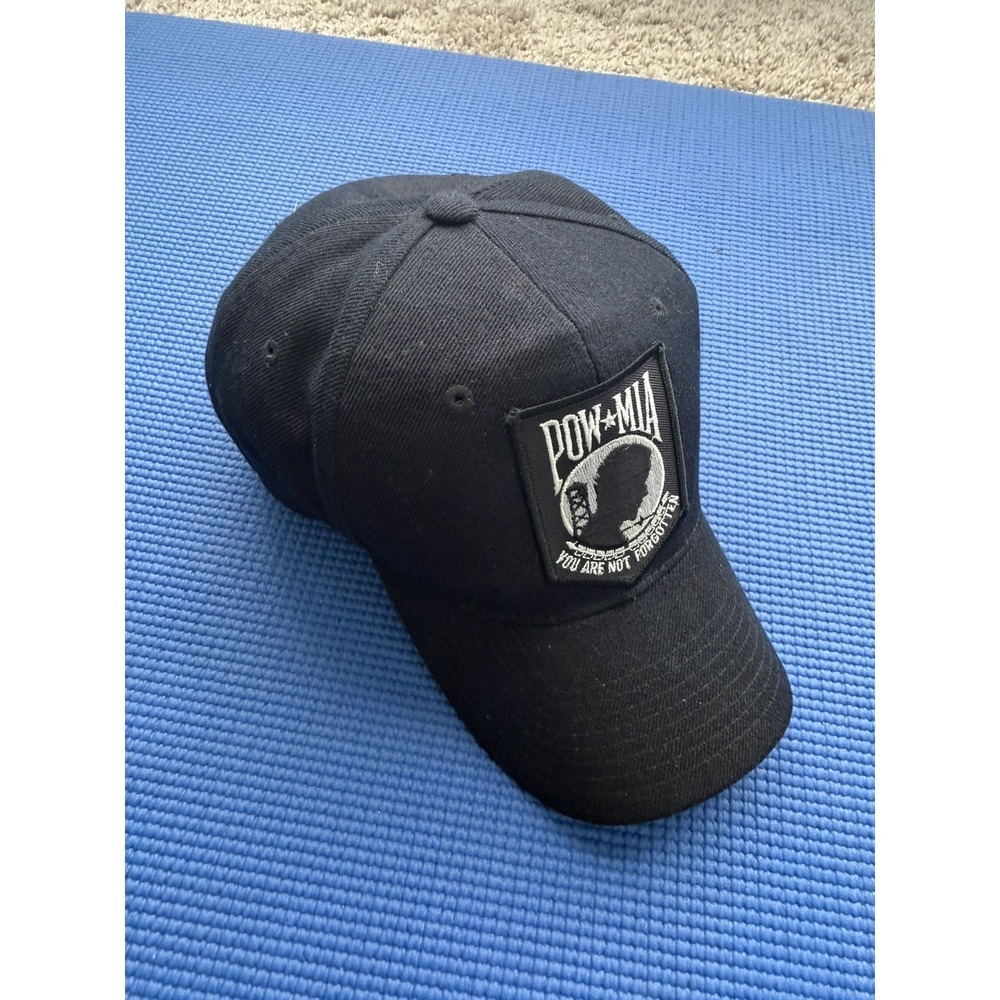 POW MIA You Are Not Forgotten Shadow Adjustable Hat Navy Blue Baseball Cap OS